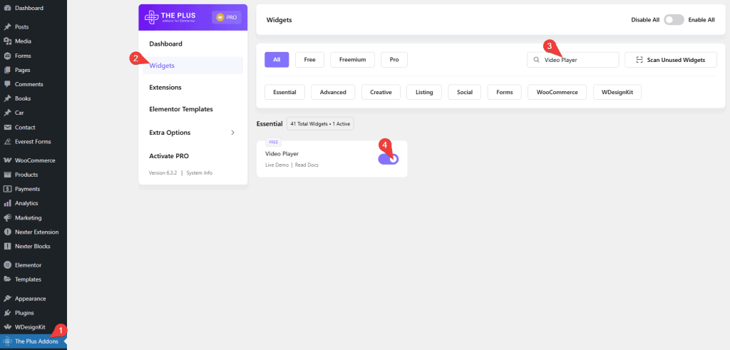 Tp video activation 1 how to add video player in elementor? From the plus addons for elementor