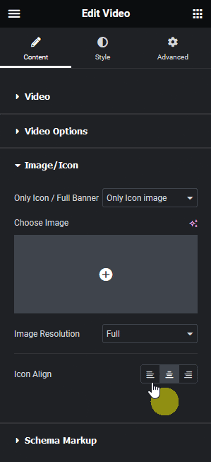 Video player image icon how to add video player in elementor? From the plus addons for elementor