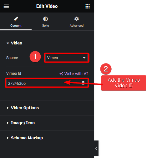 Video player vimeo how to embed a vimeo video in elementor? From the plus addons for elementor