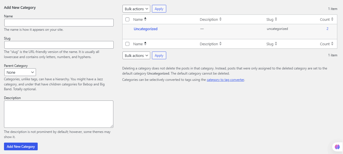 Add new category section how to add categories and subcategories in wordpress easily from the plus addons for elementor