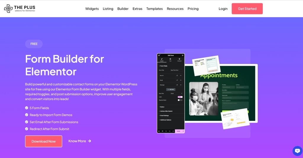 Elementor for free how to create contact form in elementor for free  from the plus addons for elementor