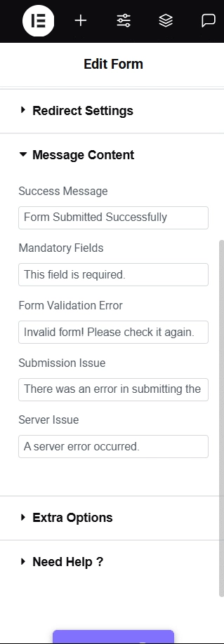 Message content 2 how to create contact form in elementor for free  from the plus addons for elementor