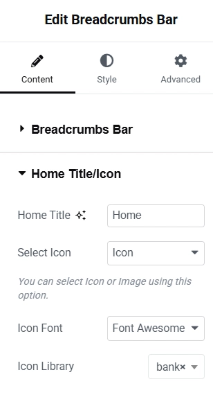 Home page