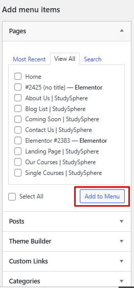 Add menu items how to add menu in wordpress? From the plus addons for elementor