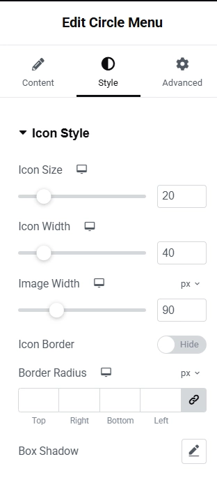 Customize the circle menu how to create circle menu in wordpress from the plus addons for elementor