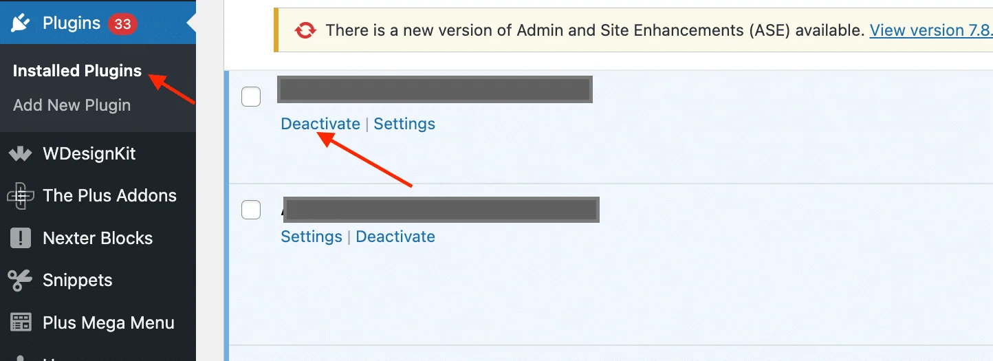 Deactivate and activate all plugins 8 ways to fix wordpress images not displaying issue from the plus addons for elementor