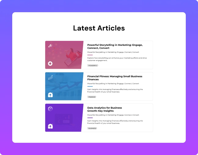 Digital agency posts layout smart loop builder from the plus addons for elementor