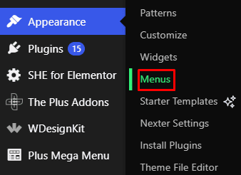 Name your menu how to add menu in wordpress? From the plus addons for elementor