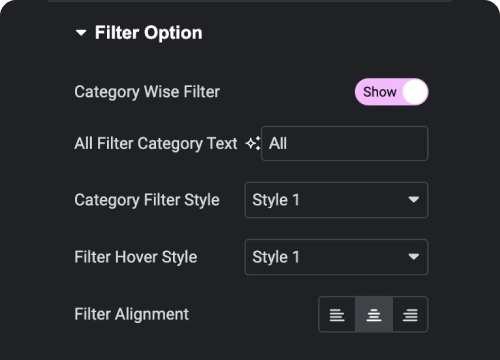 Category wise filter for social rss feeds social feed widget for elementor from the plus addons for elementor