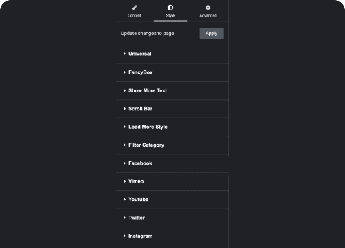Customize Everything | The Plus Addons for Elementor Customize everything social feed widget for elementor from the plus addons for elementor