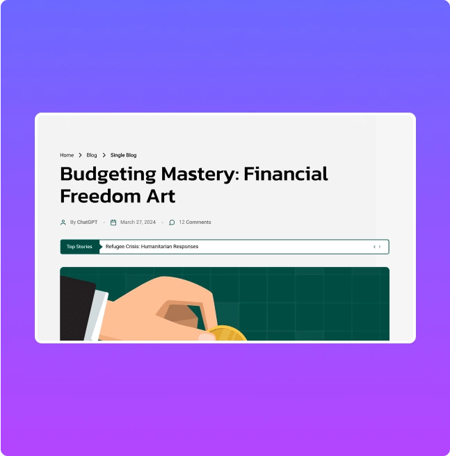 Finance blog post meta post meta for elementor from the plus addons for elementor