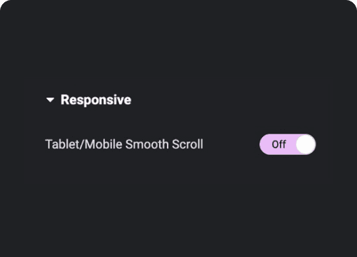 Responsive Controls to Disable Smooth Scroll | The Plus Addons for Elementor Responsive controls to disable smooth scroll smooth scrolling effect for elementor from the plus addons for elementor