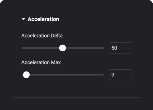 Scrolling Acceleration Controller | The Plus Addons for Elementor Scrolling acceleration controller smooth scrolling effect for elementor from the plus addons for elementor