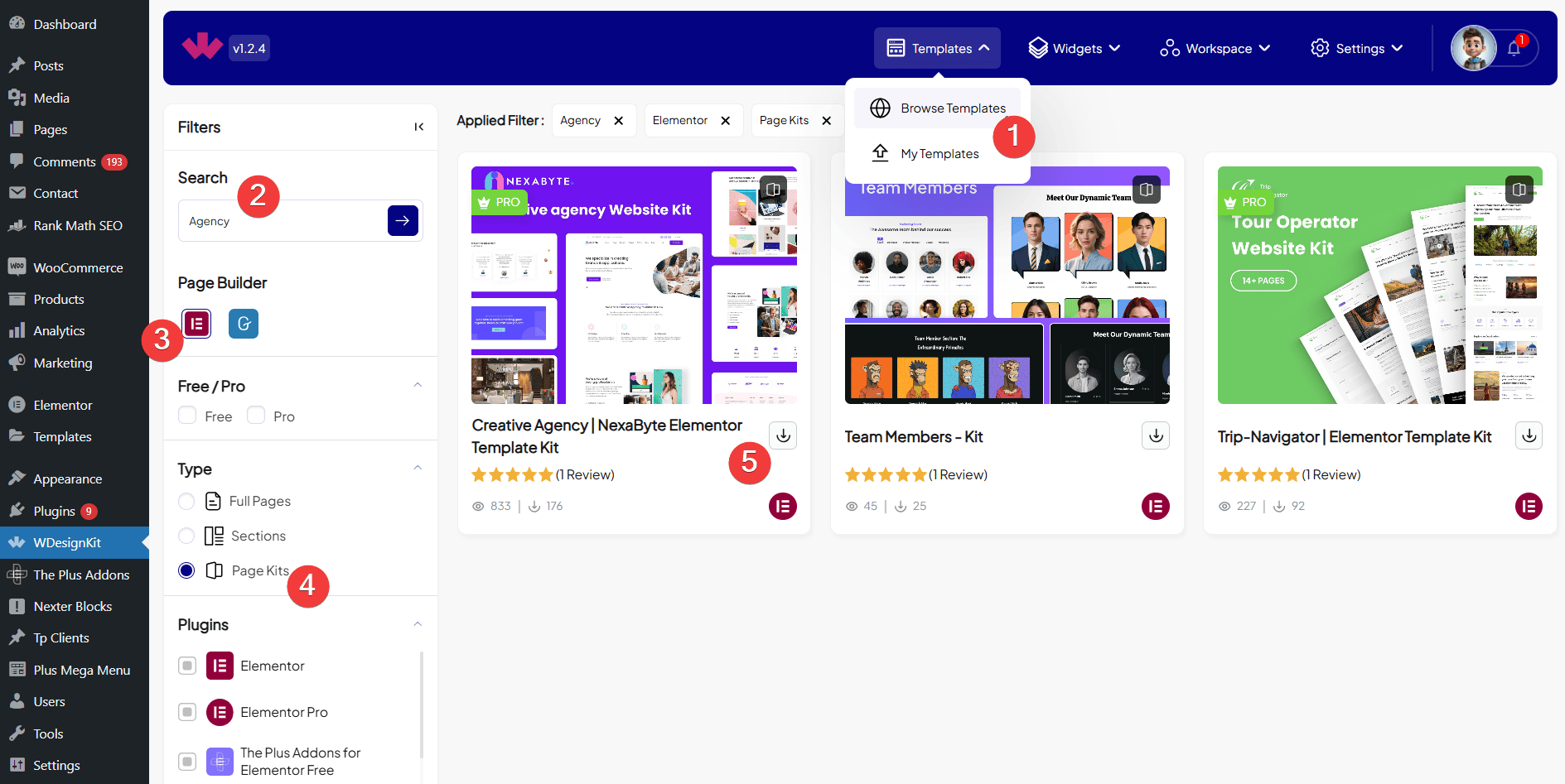 How to Create Agency Website Using Elementor in 10 Minutes Select agency template