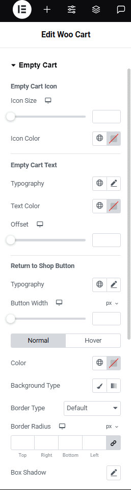 Style empty cart | The Plus Addons for Elementor Style empty cart how to design woocommerce empty cart page from the plus addons for elementor