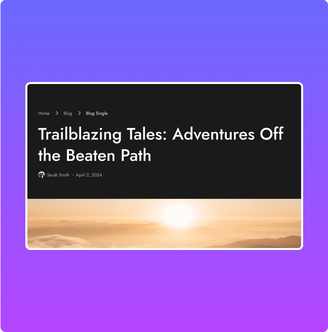 Travel blog post meta post meta for elementor from the plus addons for elementor