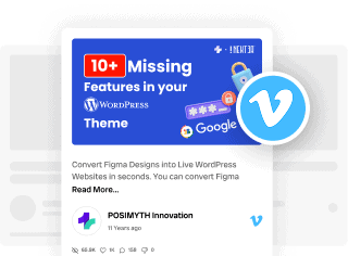 Vimeo feed 1 social feed widget for elementor from the plus addons for elementor