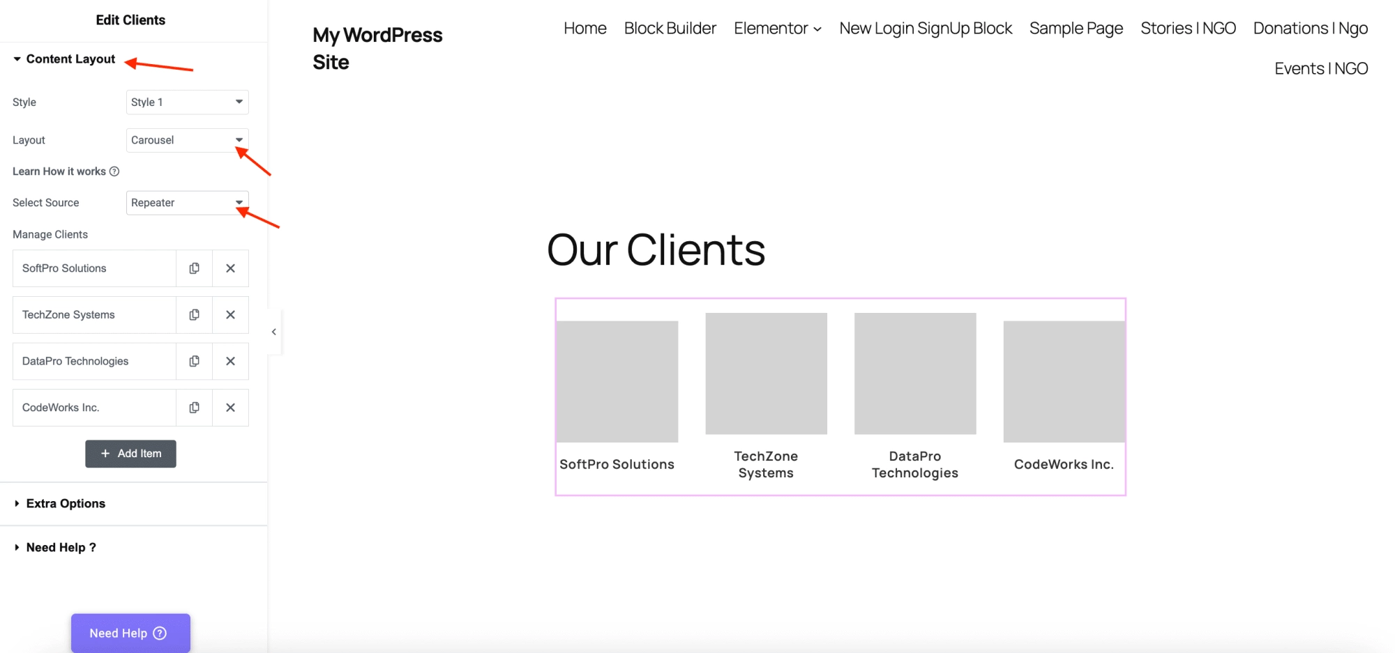 Image 12 how to add logo slider in wordpress from the plus addons for elementor