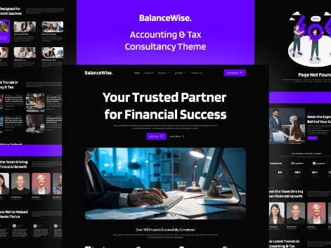 Balancewise top 3 elementor business templates [complete kit] from the plus addons for elementor