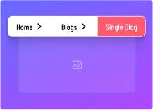 Breadcrumb loop blog builder for elementor from the plus addons for elementor