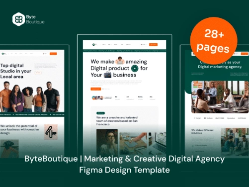 Byte boutique top 3 elementor saas templates [complete kit] from the plus addons for elementor