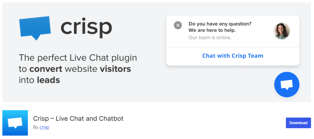 Crisp | The Plus Addons for Elementor Crisp 7 best wordpress live chat plugins from the plus addons for elementor