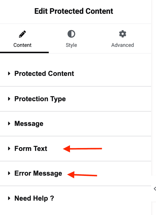 Form text and Error message | The Plus Addons for Elementor Form text and error message how to customize password protected page in wordpress from the plus addons for elementor