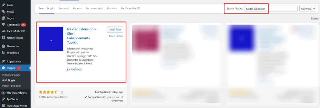 Install Nexter Extension | The Plus Addons for Elementor Install nexter extension how to hide password protected posts from wordpress loop? From the plus addons for elementor