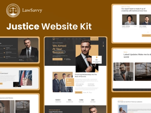 Lawsavvy top 3 elementor business templates [complete kit] from the plus addons for elementor