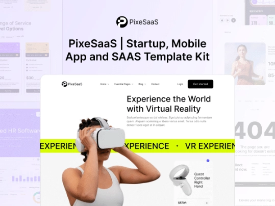 Top 3 elementor saas templates [complete kit] from the plus addons for elementor