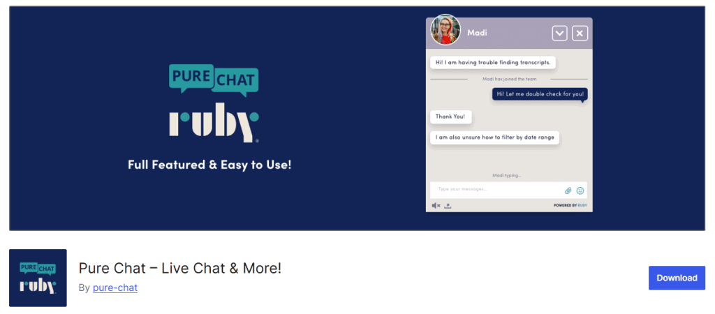Pure Chat | The Plus Addons for Elementor Pure chat 7 best wordpress live chat plugins from the plus addons for elementor