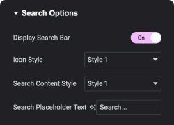 Search Options | The Plus Addons for Elementor Search options header extras for elementor from the plus addons for elementor