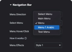 Select your WordPress Menu | The Plus Addons for Elementor Select your wordpress menu elementor navigation menu (horizontal & vertical) from the plus addons for elementor