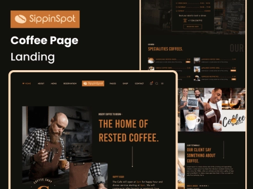 Sippinspot top 3 elementor restaurant templates [complete kit] from the plus addons for elementor