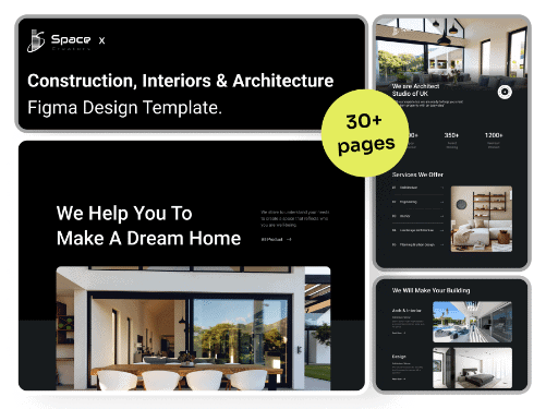 Space Creators Top 3 Elementor Architecture Templates [Complete Kit] from The Plus Addons for Elementor