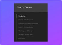 Table of contents loop blog builder for elementor from the plus addons for elementor