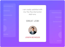 Testimonial loop advanced query builder for elementor from the plus addons for elementor