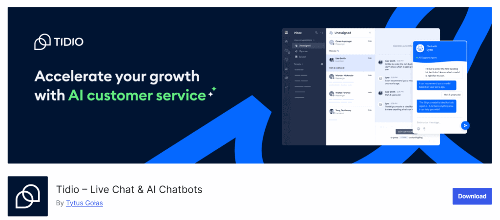 Tidio | The Plus Addons for Elementor Tidio 7 best wordpress live chat plugins from the plus addons for elementor