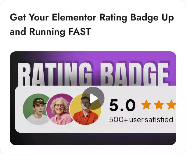 Rating badge video april 2025 monthly updates: new features added: wpml support, interactive animations, wishlist lazy load & more from the plus addons for elementor
