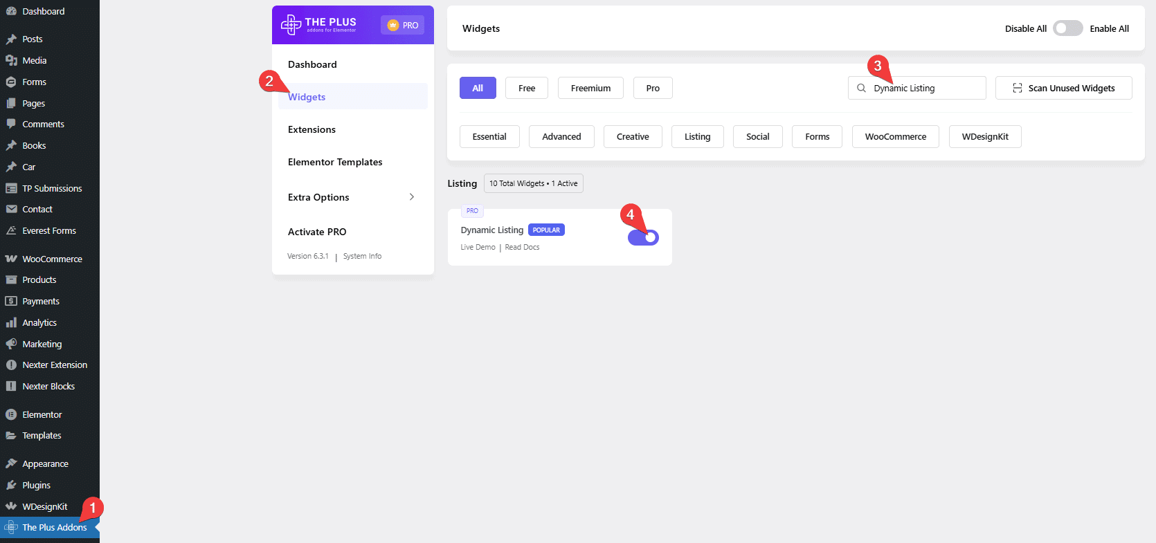 tpae dynamic listing activate | The Plus Addons for Elementor Tpae dynamic listing activate dynamic listing widget overview -test from the plus addons for elementor