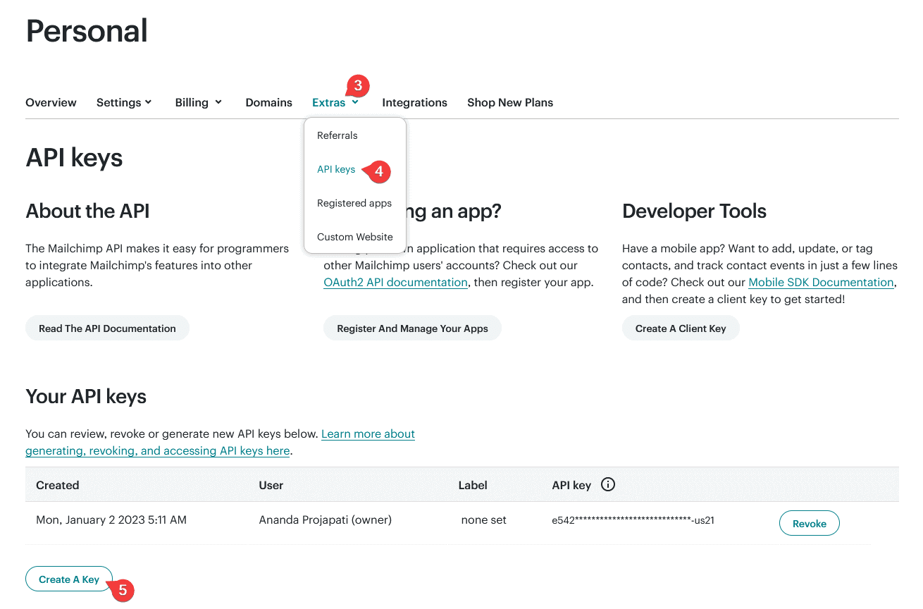 Tpae mailchimp api keys how to connect mailchimp to an elementor form? From the plus addons for elementor