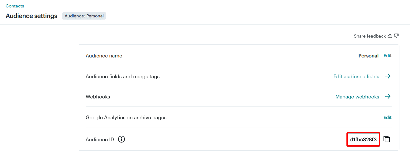 Tpae mailchimp audience id 2 how to connect mailchimp to an elementor form? From the plus addons for elementor