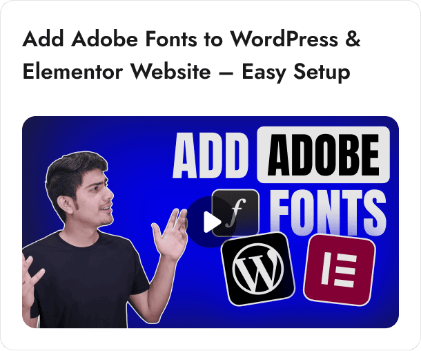 Add adobe fonts to wordpress elementor website – easy setup may 2025 monthly updates: sticky video support, fallback for social feeds, new widgets presets & more from the plus addons for elementor