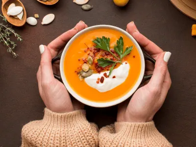 Autumn fall horizontal mega menu widget for elementor from the plus addons for elementor