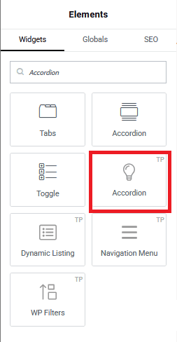 Drag and drop accordion widget how to show and hide text in wordpress from the plus addons for elementor