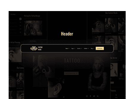 Header five | The Plus Addons for Elementor Header five theme builder for elementor from the plus addons for elementor