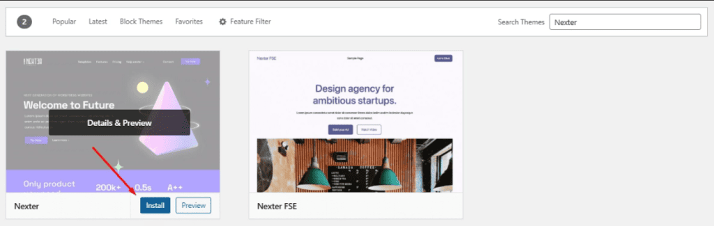 How to Hide WordPress Pages from Google Install nexter theme
