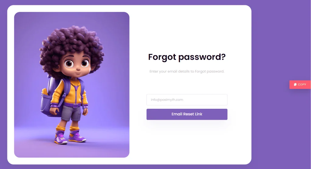Password reset form demo snapshot how to reset wordpress password from the plus addons for elementor