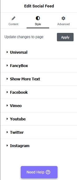 Style social feed | The Plus Addons for Elementor Style social feed how to fix facebook and instagram oembed issue in wordpress from the plus addons for elementor