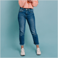 Denim skinny jeans vertical mega menu widget for elementor from the plus addons for elementor